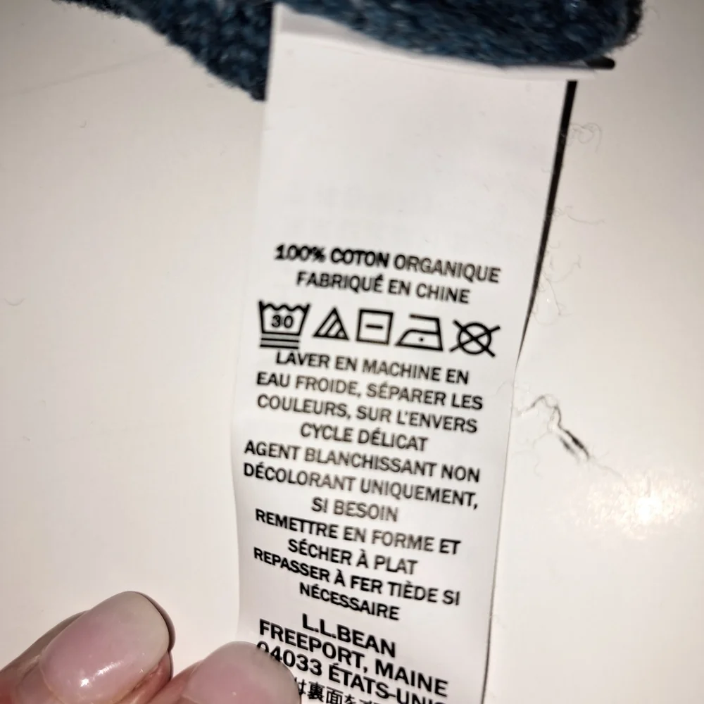 L.L. Bean Men's Teal Zip-Up Sweater Men's Large #121 - Picture 7 of 7